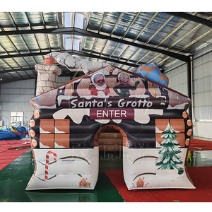 Tente gonflable commerciale Père Noël Grotte publicitaire en PVC pour événements extérieurs avec souffleur d'air - Product Image 1