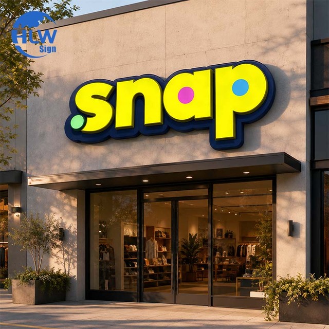 Free Design Backboard-mounted Store Sign Light up Signage Channel Letters Signs Outdoor Custom logo Led