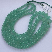 6mm 12mm Natural verde ruso Esmeralda piedra suave Rondelle cuentas collar de hilo precioso para joyería cuentas de piedra Real Alibaba