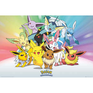 Modern Style Pokmon Eevee Evolutions <b>Poster</b> Paper Wall Decor - Product Image 1