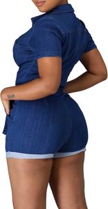Nuevo estilo Traje de mezclilla de manga corta para mujer Top transpirable Conjunto de traje de mezclilla de dos piezas para venta en línea en precio asequible 2026 - Product Image 6