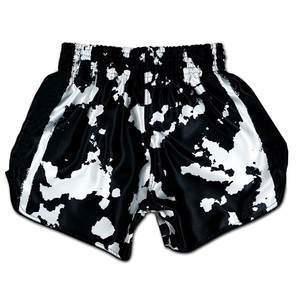 Prix de gros Shorts de combat athlétiques pour hommes Muay Thai MMA, motif uni, mi-longueur, anti-plis, extensibles, respirants et sportifs - Product Image 2