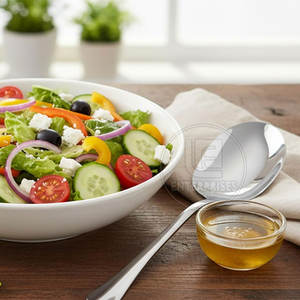 Cuchara de Servir Grande de Acero Inoxidable de Alta Calidad para Arroz y Ensaladas, para Uso en el Hogar, Restaurantes y Bodas - Product Image 5