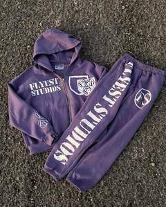 Survêtement de sororité grecque, ensemble de jogging et sweat à capuche rouge personnalisé, tenue Streetwear à la mode, vêtements de sport décontractés pour hommes et femmes - Product Image 2