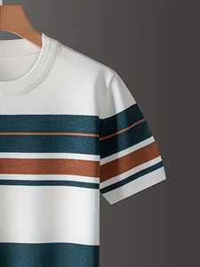 T-shirt Homme Premium 2026 Style Tendance Décontracté Col Rond Coupe Slim Été Personnalisable avec Logo pour Activités de Plein Air - Product Image 4
