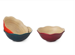 Cuenco de bambú hilado personalizado hecho a mano respetuoso con el medio ambiente para servir comida y decoración Cuenco de bambú de lujo de Vietnam - Product Image 5