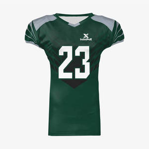 Maillot de football américain imprimé de haute qualité, respirant, à séchage rapide, grande taille, manches courtes, nom d'équipe personnalisé pour le sport - Product Image 1