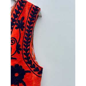 Chaleco de Terciopelo Estilo Boho para Mujer, Bordado a Mano, Forrado de Algodón, Prenda de Moda para Festivales, Primavera e Invierno - Product Image 2