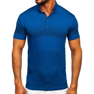Chemise de golf pour homme de haute qualité, design personnalisé, franges sur le devant, 100% fibre de bambou, respirante, décontractée, élégante, manches courtes - Product Image 1