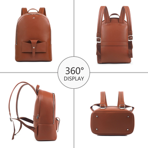 Sac à dos convertible en cuir pour femme avec option bandoulière et design tendance - Product Image 2