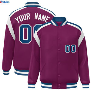 Chaqueta Deportiva de Béisbol con Bordado Personalizado de Alta Calidad, Chaqueta de Moda para Hombre, Talla Grande - Product Image 5