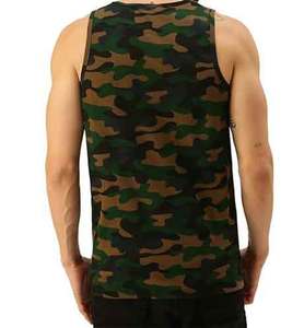 Custom Tank Topคุณภาพสูงกล้ามเนื้อพอดีผ้าฝ้าย 100% เสื้อกล้ามผู้ชายออกกําลังกายStreetwearเสื้อยืดแขนกุดสําหรับชาย - Product Image 4