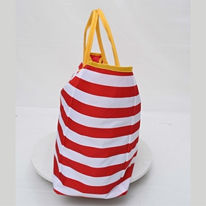 Sac de plage personnalisé, sac de plage en toile tendance, sac de plage en toile rayé élégant, sac de voyage pour femme de grande capacité, sac de shopping - Product Image 5