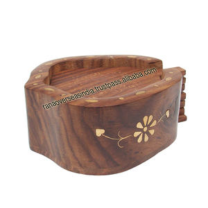 Unique Style Classic Design Best Quality Hot Sale Wooden Tea Coffee and <b>Mug</b> Coaster With <b>Holder</b> at Best Price - Product Image 2