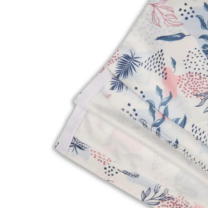 Men Clothing Polo Shirts, Light <b>Pink</b> & Blue Color Short Sleeve Button Up Collar Stretch <b>Fabric</b> Printed Men's Polo Shirt - Product Image 3