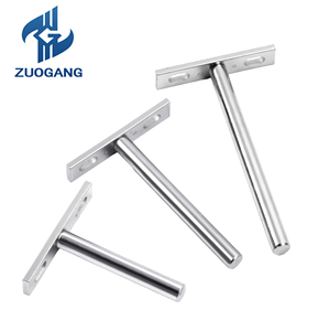 <span class=keywords><strong>Support</strong></span> d'étagère en forme de T de haute qualité étagères murales en acier laminé à froid prend en charge les supports en métal cachés flottants plaque de montage à vis - Product Image 5