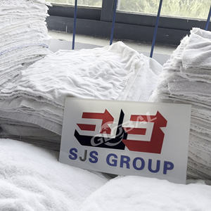 Couture petits chiffons carrés blancs 30cm * 30cm non pelucheux forte absorption d'huile 20Kg chiffons industriels en vrac - Product Image 4