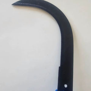 Faucille de jardin en acier à dents de fer avec lame de 11 pouces, finition zinguée et oxyde noir, manche en bois/plastique, 110 g - Product Image 1