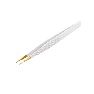 Pinzas profesionales de Extensión de pestañas sin fibra de volumen de 45 grados de volumen de acero inoxidable - Product Image 4