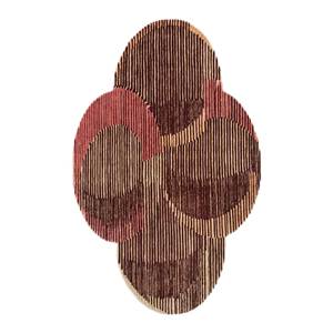 พรมขนสัตว์ผสมวิสโคสสีเบจ-น้ำตาล ลายทอแบบแฮนด์เมด รุ่น Abstract Top-116 จาก Jaipur Wunderkammer เหมาะสำหรับห้องนั่งเล่น ห้องโถง รูปทรงสี่เหลี่ยมผืนผ้า - Product Image 1