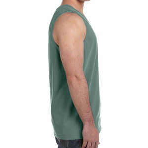 Débardeur personnalisé de haute qualité Muscle Fit 100% coton débardeur côtelé hommes Gym entraînement Streetwear débardeur sans manches - Product Image 4