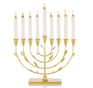 Menorah classique gracieuse et magnifiquement conçue Menorah juive moderne pour le Tabernacle 9 bras Hanoukka pour la vente en gros - Product Image 3