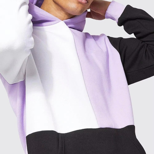 เสื้อฮู้ดดี้ผ้าฝ้ายสำหรับผู้ชายเสื้อมีฮู้ดผ้าคอตตอนสีพื้นไซส์ใหญ่พิเศษออกแบบโลโก้ได้ตามต้องการ - Product Image 2