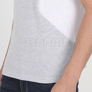 Camiseta de manga corta de algodón 100% de alta calidad para hombre, servicio OEM antiarrugas, diseñe su propio logotipo para el verano, patrón sólido - Product Image 6