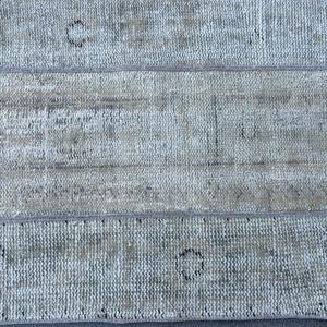 พรมตุรกีวินเทจ ขนาด 1.9x8.2 ฟุต พรมลายดอกไม้สีเทา-น้ำเงิน - Product Image 5