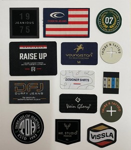 Etiquetas de ropa tejidas personalizadas/Etiquetas de marca de ropa personalizadas Estas etiquetas de ropa tejidas de alta calidad - Product Image 2