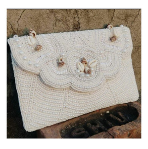 Bolso de mano hecho a mano con cuentas para mujer, bandolera India, Guru, Kirpa, casa de exportación, colección de fiesta de Navidad, bolso de noche - Product Image 2