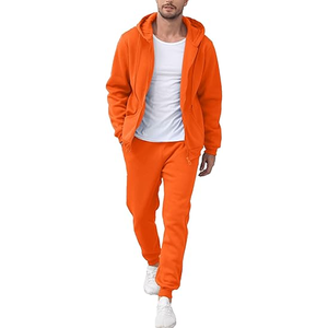 Survêtement Homme Léger Vintage Coton Patch Zip Survêtement Haute Qualité Soleil Délavé Délavé Acide Lavage Personnalisable Avant - Product Image 4