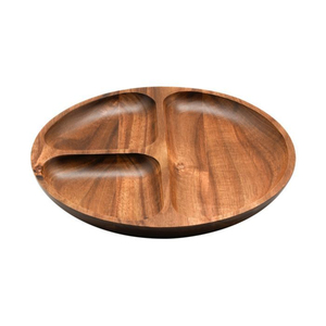 Plato de madera natural para servir bandeja pulida de alta calidad para dátiles de frutas secas dulces para bodas hogar hoteles USO DE MESA - Product Image 5