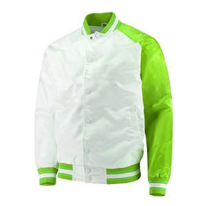Veste universitaire en satin 100% polyester sur mesure Vestes de baseball en satin en gros Vestes de démarrage en satin - Product Image 4