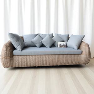 Ensemble de meubles en faux osier PRSF-015n en poly rotin grand patio extérieur sièges de loisirs en forme de lune pour jardin ou terrasse - Product Image 3