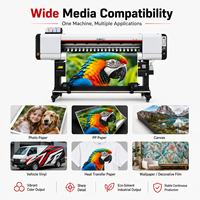 Impresora Eco Solvente GCLOR 1840 de 1.8m con Cabezal de Impresión Epson I3200 de 3200dpi, Impresora de Formato Grande para Impresión Publicitaria
