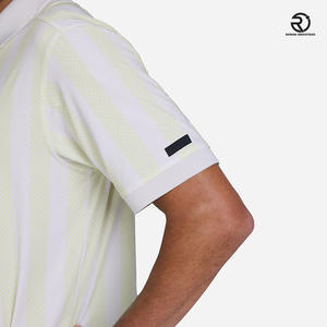 Camiseta de media manga de verano de alta calidad para hombre, tela de punto transpirable con patrón de letras bordadas, manga corta para Polo - Product Image 3