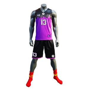 Ensemble de maillots de basketball d'été pour hommes sur mesure Short de basketball Bsci sublimé de haute qualité avec logo de vêtements de sport - Product Image 2