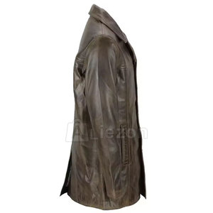 เสื้อโค้ทหนังสำหรับผู้ชายเสื้อคลุมหนังดีไซน์ล่าสุด - Product Image 2
