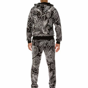 Venta al por mayor de secado rápido transpirable logotipo personalizado y tamaño de los hombres de sublimación chándales de manga larga con cremallera Tech Fleece chándal de los hombres - Product Image 2