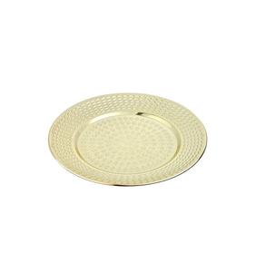 Assiettes de présentation rondes en métal multicolores pour la décoration de table à la maison et les mariages, plat de service pour aliments - Product Image 6