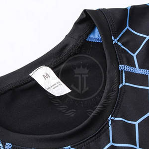 Vêtements de sport respirants et légers pour hommes, chemises de compression en tricot uni, écologiques, séchage rapide, spandex/polyester, manches longues - Product Image 3