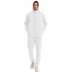 Survêtement pour homme 2025, décontracté, logo personnalisé, hiver, grande taille, design uni, écologique, 100% coton, respirant - Product Image 1