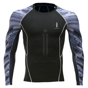 Diseña tu propio logotipo personalizado de manga larga Servicio OEM Mangas completas Rash Guards - Product Image 3