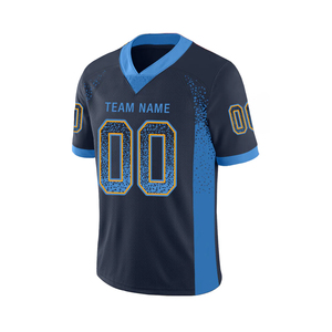 Meilleure vente maillot de football en maille demi-manche col en V polyester respirant maillot de football à séchage rapide pour équipe adulte - Product Image 1