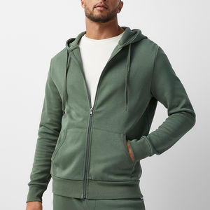 Vente flash Nouveauté Pull à capuche pour homme en coton lavé Style unique Pull à capuche pour homme adulte Respirant Vert olive Pull à capuche pour homme - Product Image 6