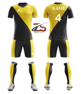 Diseño personalizado de poliéster transpirable uniforme de fútbol con logotipo impreso hecho en Pakistán - Product Image 5