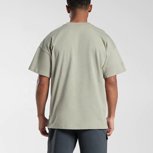 100% เสื้อยืดผ้าฝ้ายโอเวอร์ไซส์สำหรับผู้ชายขนาดใหญ่240กรัมลายพิมพ์ดิจิตอลดีไซน์ตามสั่ง - Product Image 5