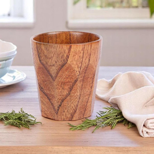 Prix de gros en bois clair fini gobelet bière tasse à café en bois fait à la main verres cadeaux uniques pour les amateurs de café bière - Product Image 4