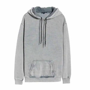 เสื้อฮู้ดดีไซน์ใหม่สั่งทำพิเศษ ผ้าฟลีซหนาน้ำหนัก 400 กรัม ทรงหลวมไหล่ตก ใส่ได้ในฤดูหนาว ผลิตจากผ้าฝ้ายผสมโพลีเอสเตอร์ 100% ทรงโอเวอร์ไซส์ ทรงบ็อกซี่ - Product Image 5